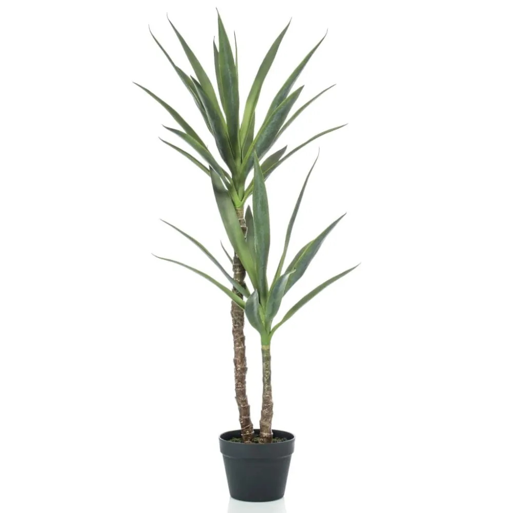 Arranjo de Flores Artificiais Emerald Yucca artificial em vaso 110 cm