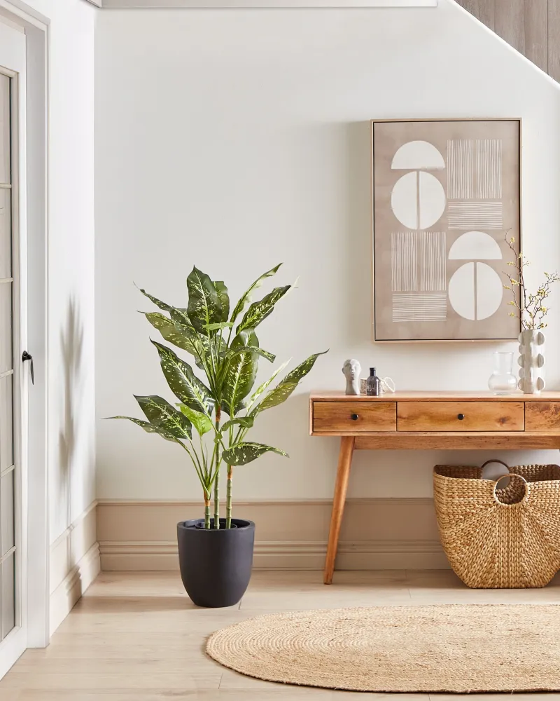Planta artificial em vaso 110 cm DIEFFENBACHIA Altura 1.2 Metros