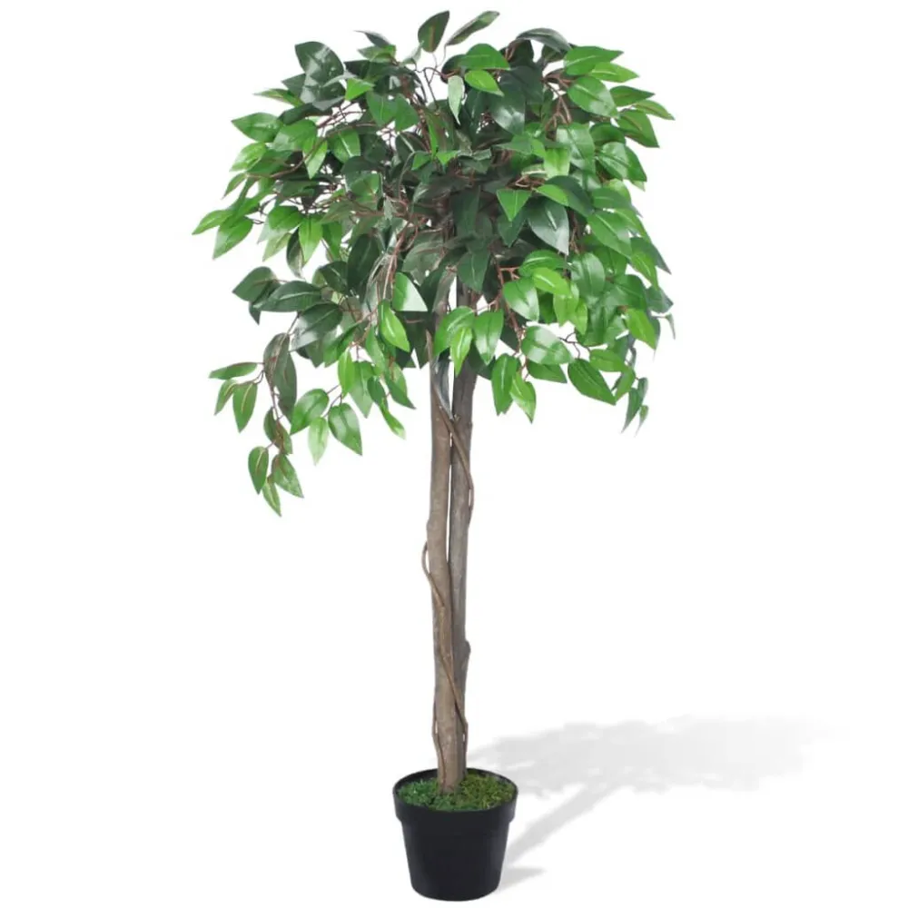 Realista de Alta Qualidade Planta artificial, ficus, com vaso, 110 cm