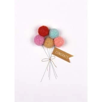Fita Decorativa Postal RADER Happy Birthday Pompom