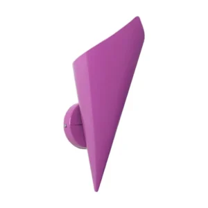 Aplique TOSEL CHÂTAIGNIER metálico cônico roxo D14,5 x H25 cm Tecido Resistente à Manchas