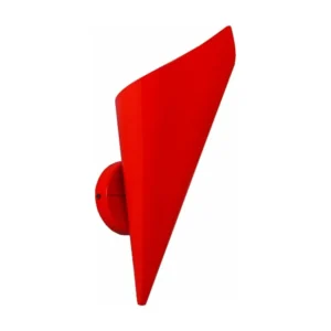 Aplique TOSEL CHÂTAIGNIER metálico cônico vermelho D14,5 x H25 cm com Certificação de Qualidade