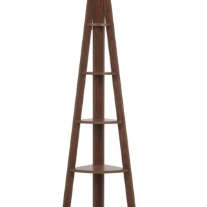 Estante de canto com 5 prateleiras castanha MOBILE SOLO Material Reciclado