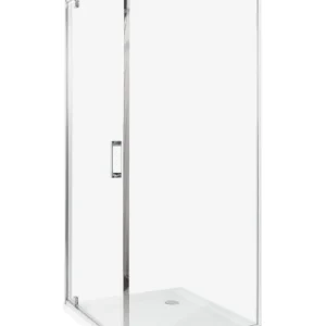 Cabine de duche 80 x 80 x 185 cm Prateado DARLI Fácil de Limpar