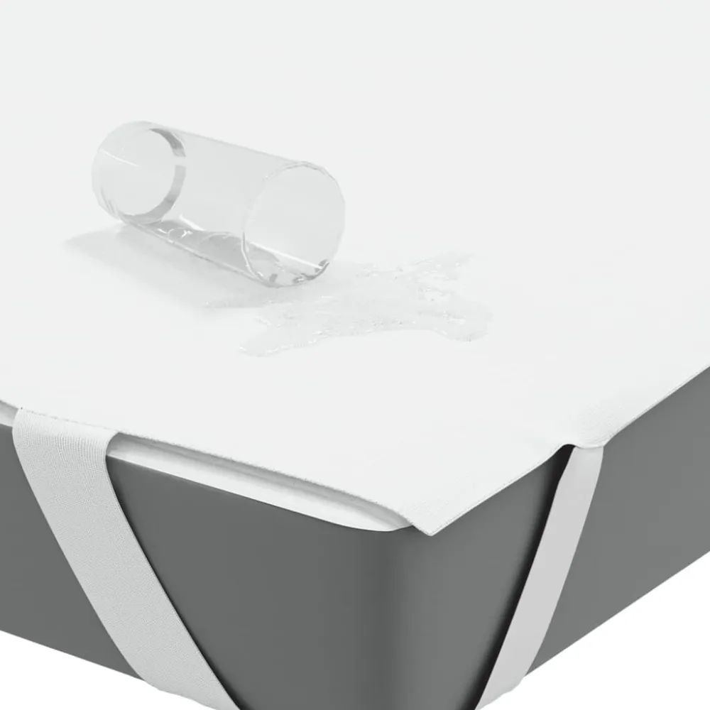 Protetor de colchão impermeável 120x220 cm branco com Alç para Transporte