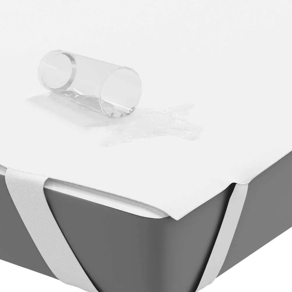Viscoelástico de Alta Densidade Protetor de colchão impermeável 90x190 cm branco
