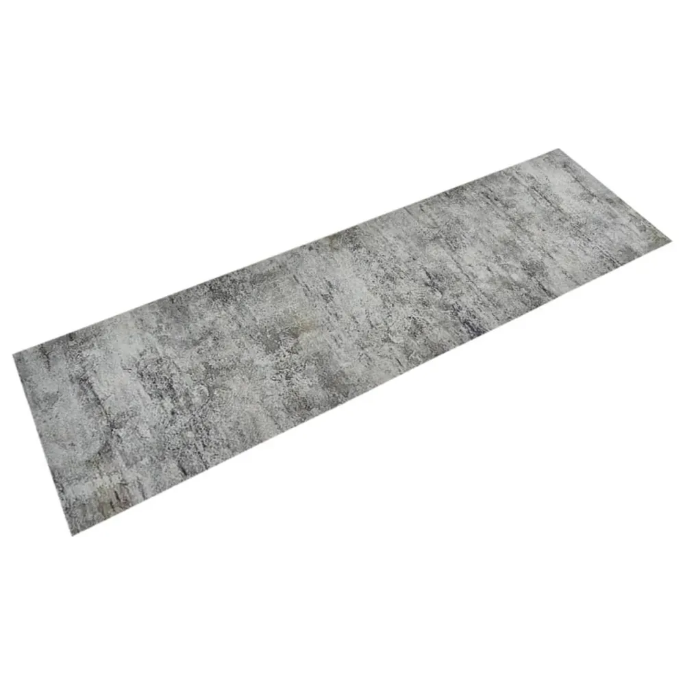 Tapete de cozinha lavável 45x150 cm veludo comum betão
