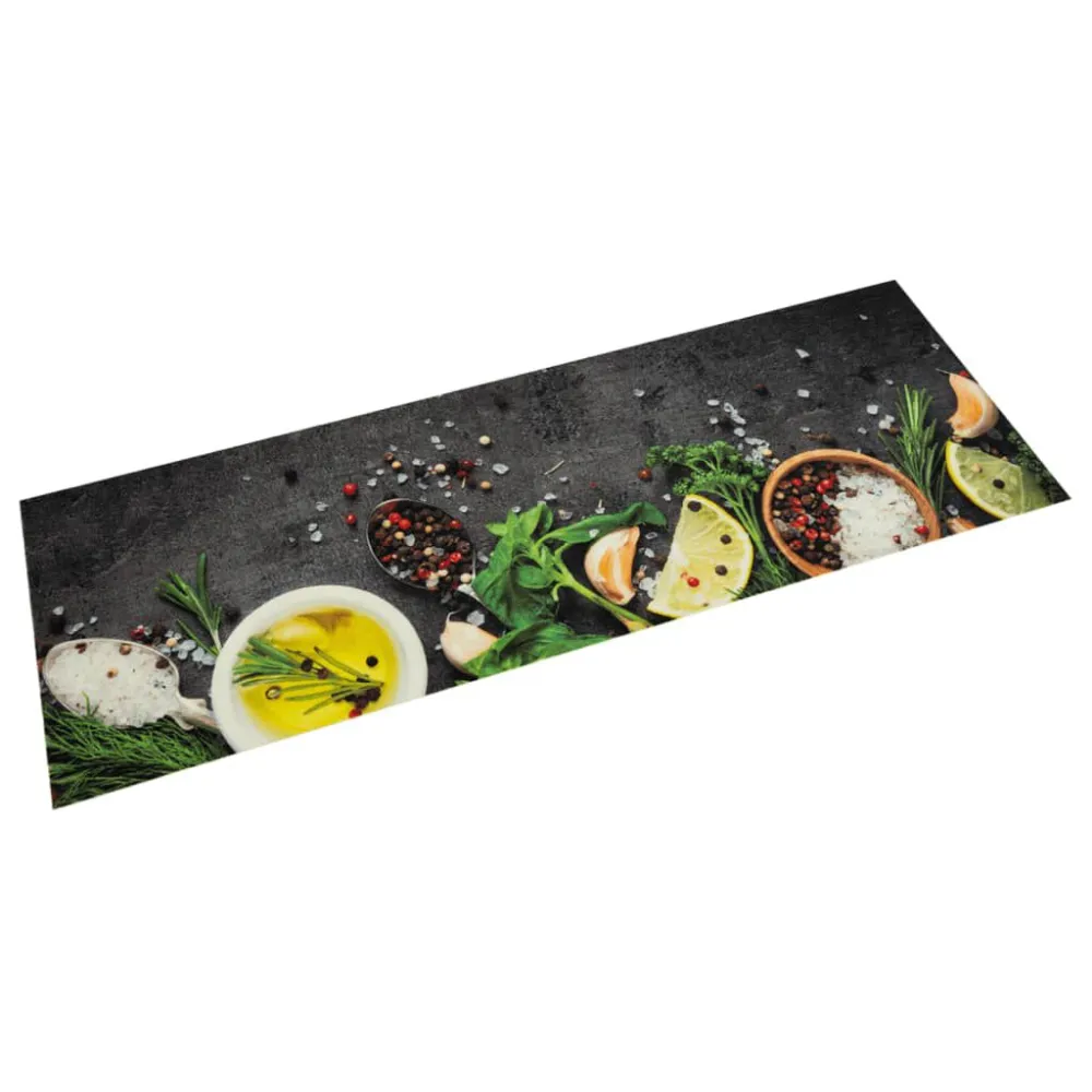 Tapete de cozinha lavável 45x150 cm veludo habitual especiarias para Áreas Molhadas