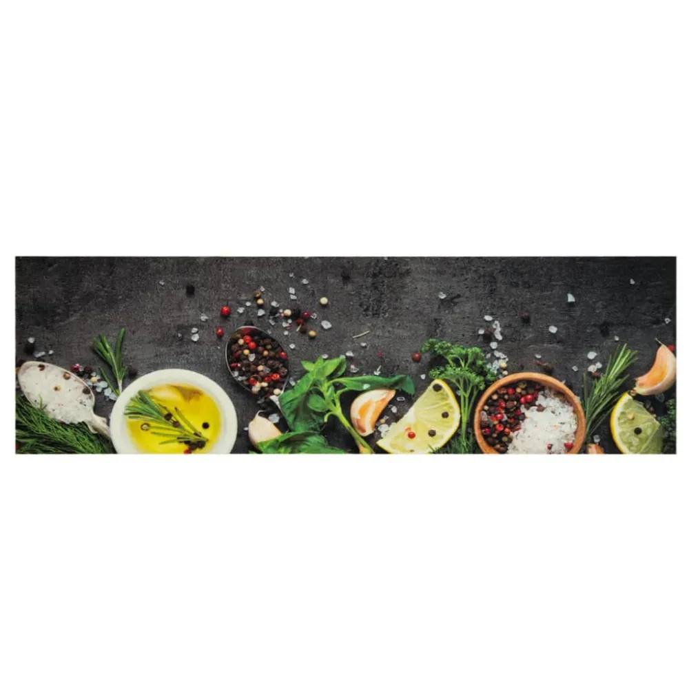 Tapete de cozinha lavável 45x150 cm veludo habitual especiarias para Áreas Molhadas