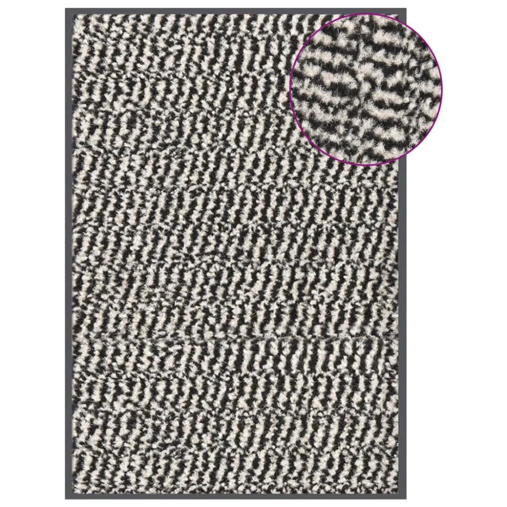 Tapete de entrada tufado 40x60 cm castanho-claro | Com Garantia de 2 Anos