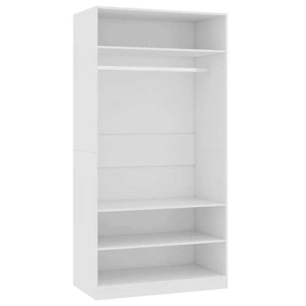 Roupeiro 30x50x200 cm derivados de madeira preto para Conforto Noturno