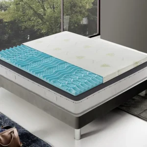 Certificado Hipoaergênico Topper 140x200 em Memory Foam - 5 cm de altura - Memória 9 Zonas