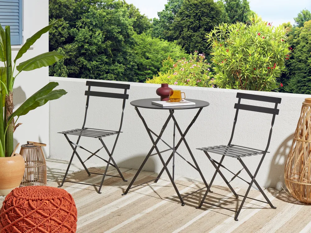 Cotton Macrame Pouffe Orange BERKANE