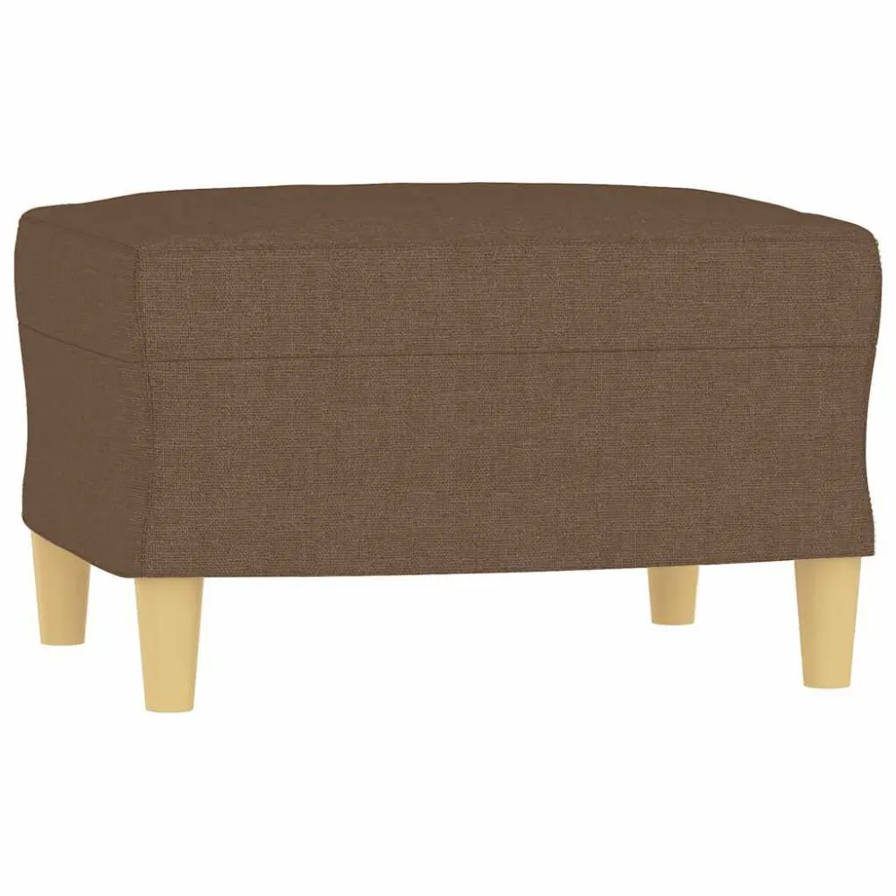 Apoio de pés 60x50x41 cm tecido castanho Edição Limitada