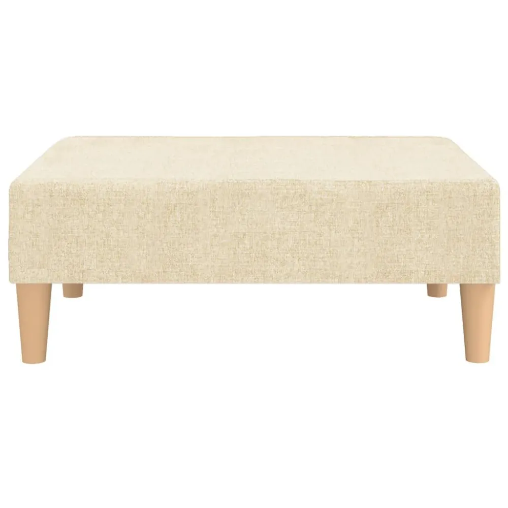 Móvel Multifuncional Apoio de pés tecido 78x56x32 cor creme