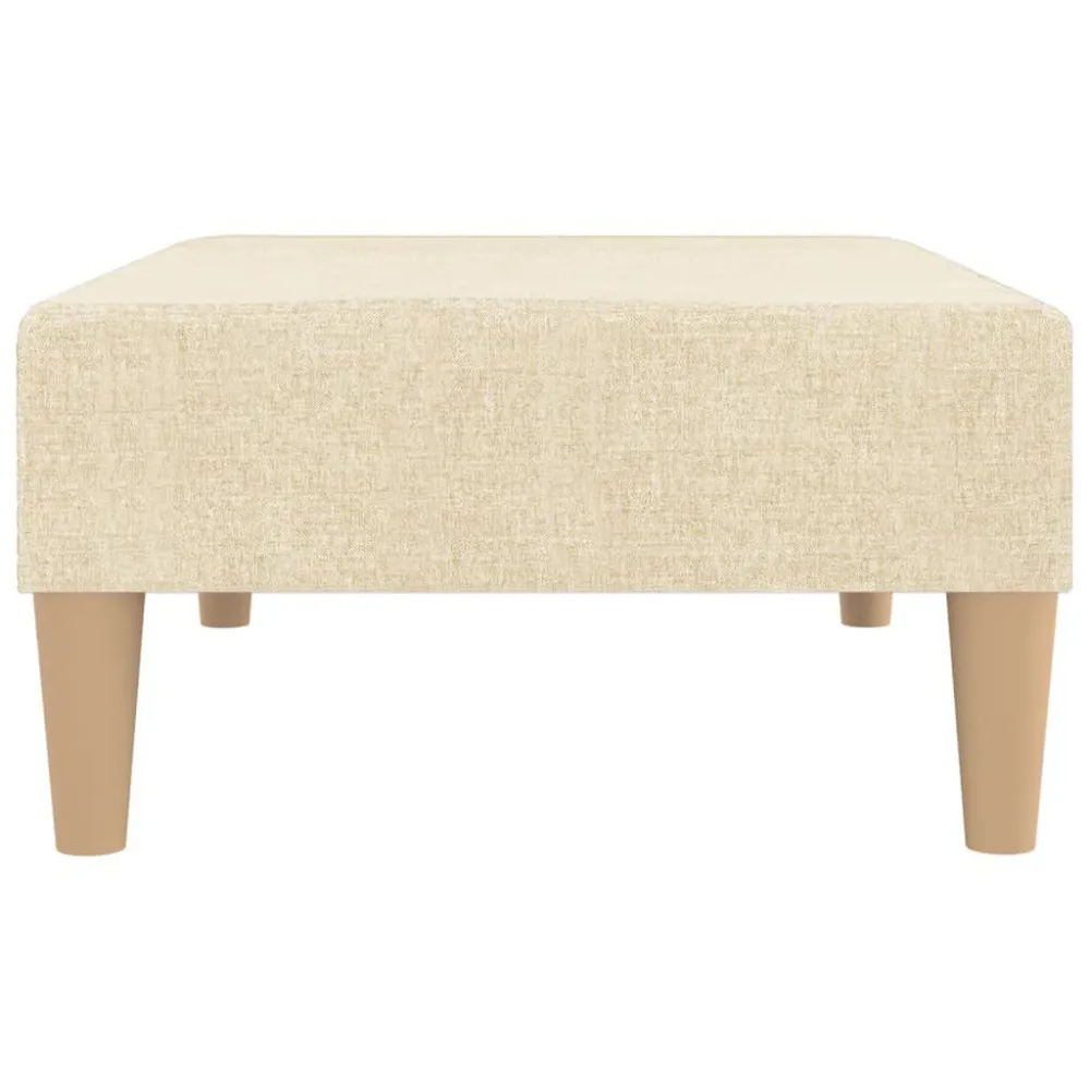 Móvel Multifuncional Apoio de pés tecido 78x56x32 cor creme