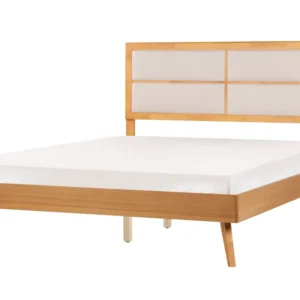 Banco para Arcade EU King Size Bed Light Wood POISSY