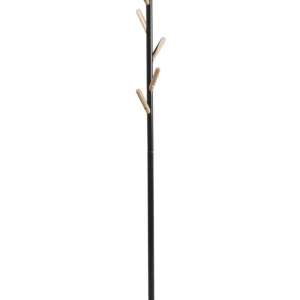 Bengaleiro em metálico preto 170 cm ALBIN | Ergonômico | Ajustável