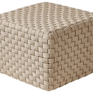 Cadeira Gamer Ergonômica Outdoor Woven Pouffe Taupe NALLI