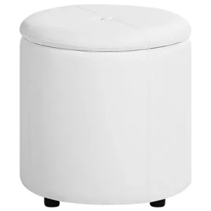 Faux Leather Storage Pouffe Pérola MARYLAND