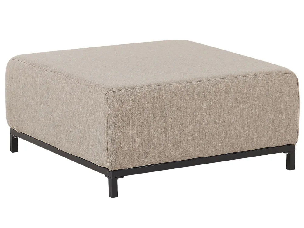 Garden Ottoman Tom neutro Black ROVIGO