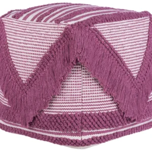 Pouffe Beige and Pink KOCHI