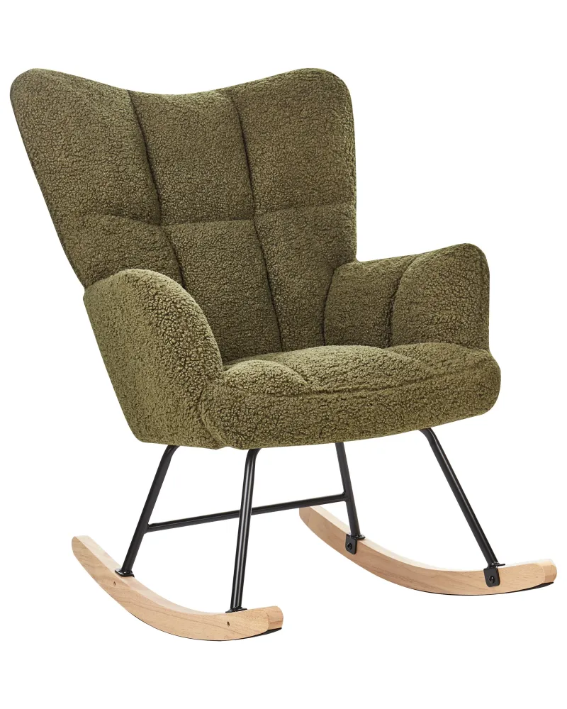 Rocking Chair OULU Boucle Dark Jade