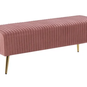 Velvet Bedroom Bench Pink PATERSON