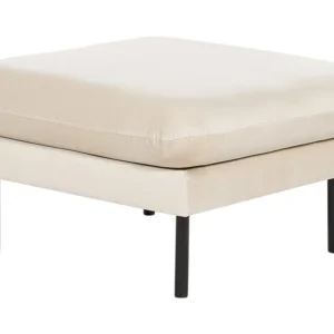 Velvet Ottoman Light Beige VINTERBRO
