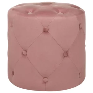 Velvet Pouffe Pink COROLLA