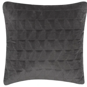 Almofada decorativa algodão cinzento com relevo 45 x 45 cm LALAM