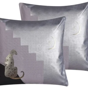 Conjunto de 2 almofadas policromático 45 x 45 cm DIGITALIS