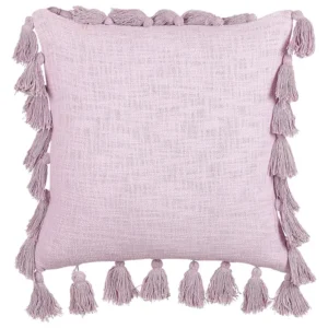 Cotton Cushion Tassels 45 x 45 cm Pink LYNCHIS