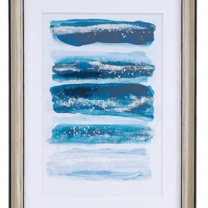 Framed Wall Print FERATE Rectangular 30 x 40 cm Abstract Safira