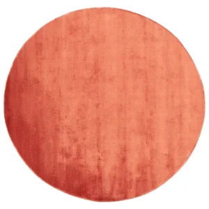 Round Viscose Area Rug ⌀ 140 cm Tangerina GESI II