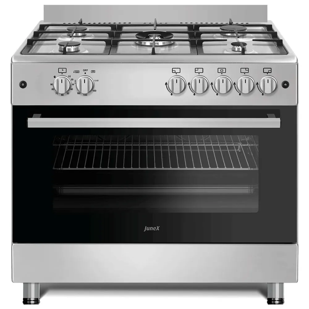 Fogão Gás Junex FML 817 X B | 5 queimadores, Forno Gás com Garantia