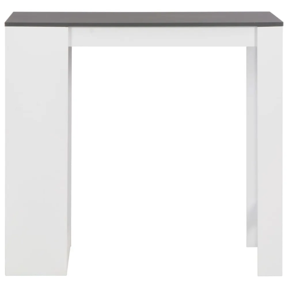 Relógio de Pêndulo Mesa de bar com prateleira branco 110x50x103 cm
