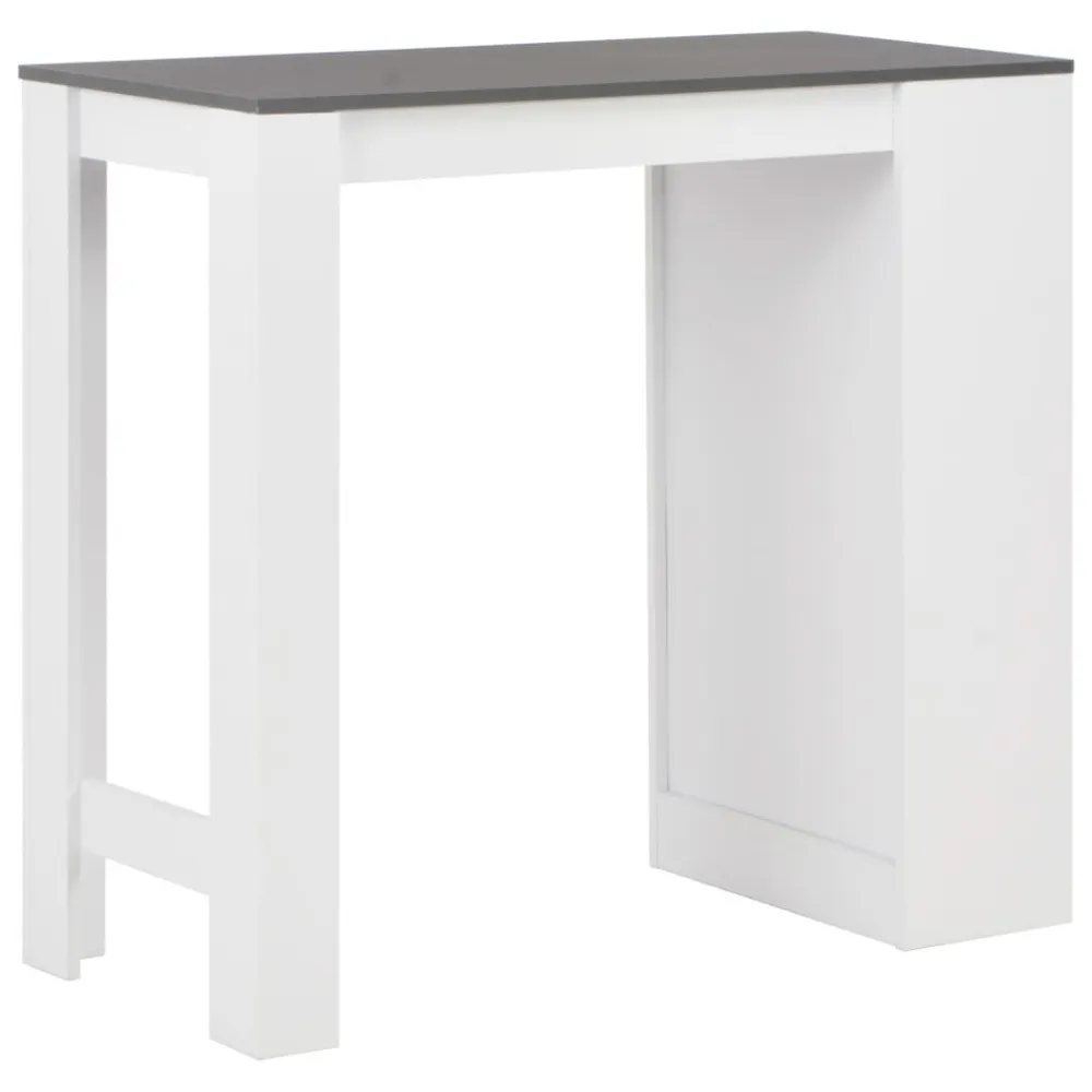 Relógio de Pêndulo Mesa de bar com prateleira branco 110x50x103 cm