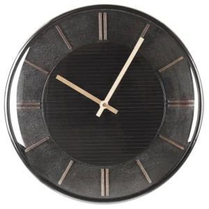 Relógio de parede preto ø 34 cm DAROCA de Design Industrial