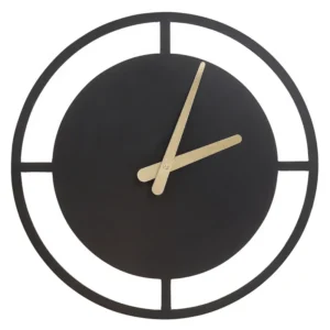Relógio de Parede Relógio de parede preto ⌀ 40 cm TRIENT