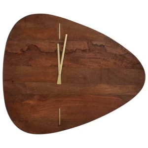 Wall Clock 71 x 61 cm Dark Wood LOKTAK