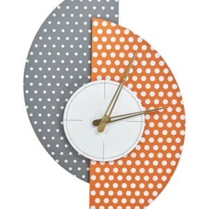 Wall Clock 29 x 47 cm Grey and Alaranjado CHALAIS