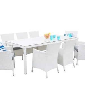 8 Seater PE Rattan Garden Dining Set Marfim ITALY