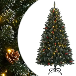 Árvore de Natal artificial com 150 luzes LED 150 cm Conjunto de 6 Unidades