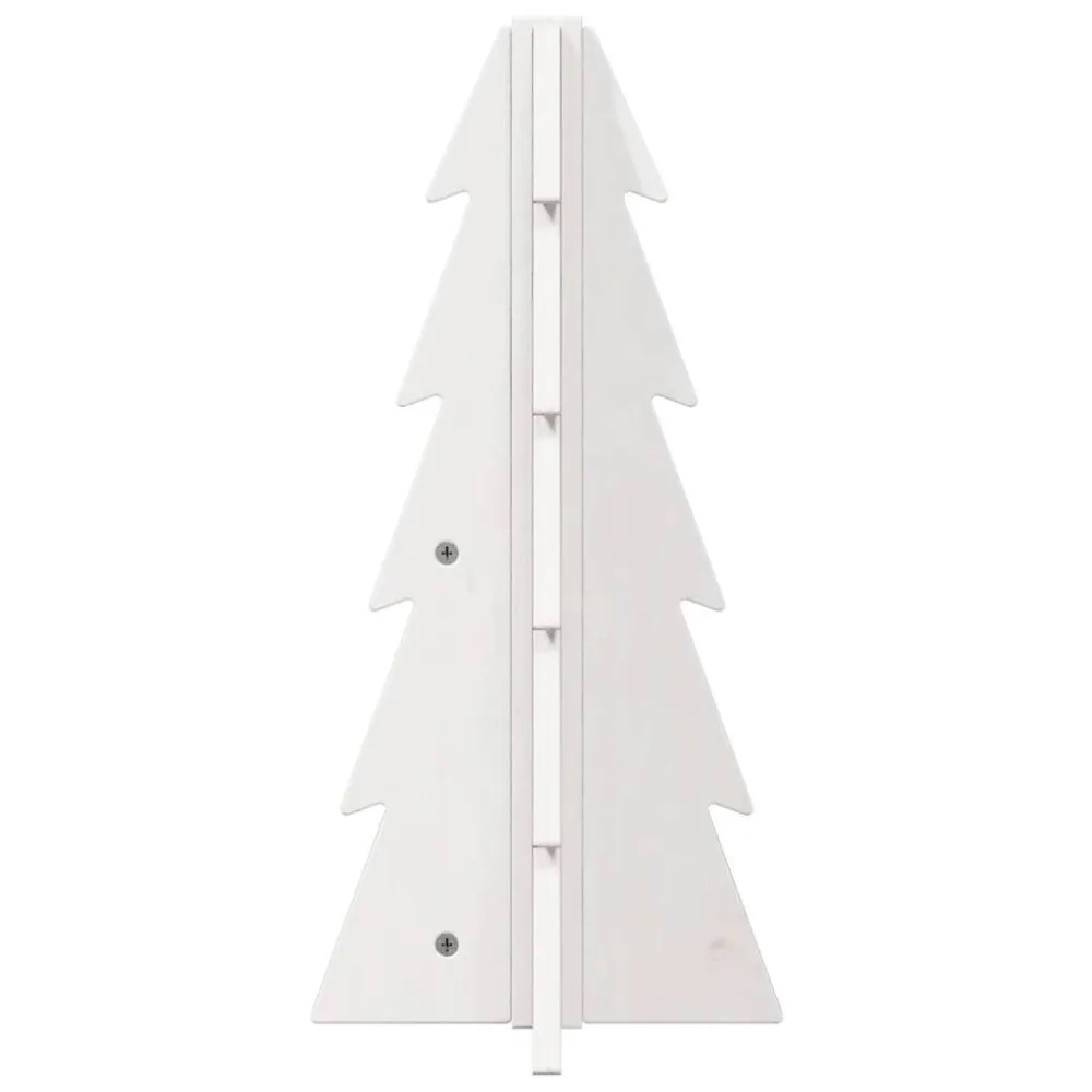 Árvore Premium Árvore de Natal decorativa 49 cm madeira de pinho maciç branco