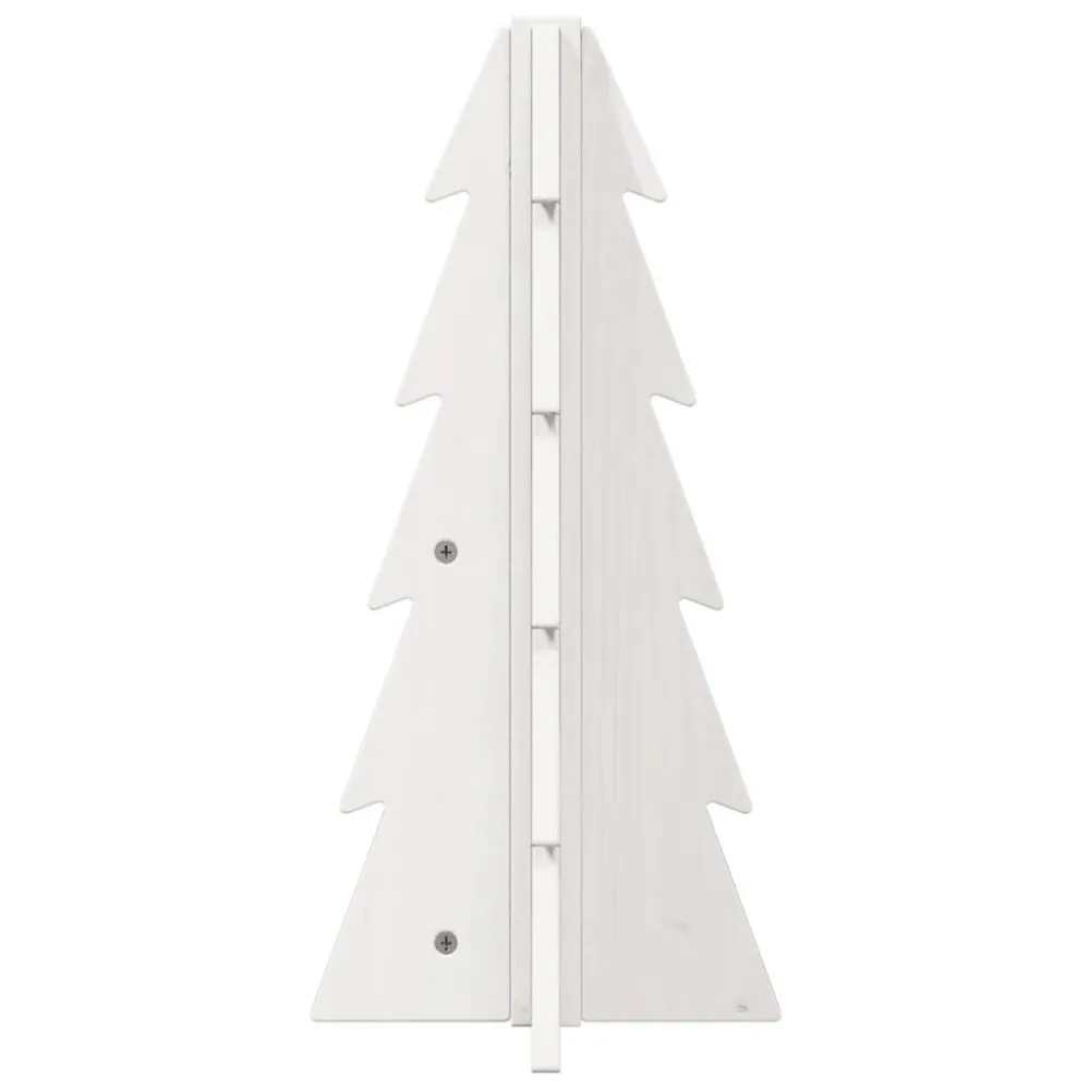 Árvore Premium Árvore de Natal decorativa 49 cm madeira de pinho maciç branco