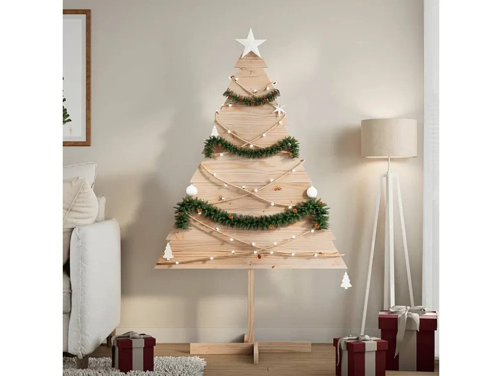 Árvore Premium Árvore de Natal em madeira decorativa 150 cm madeira maciç