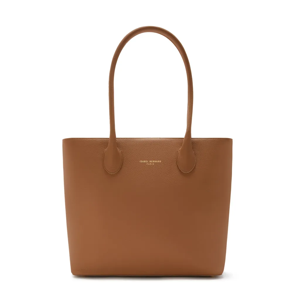 Vaso Autoirrigável Honoré Lysanne, bolsa de compras em pele de bezerro camel