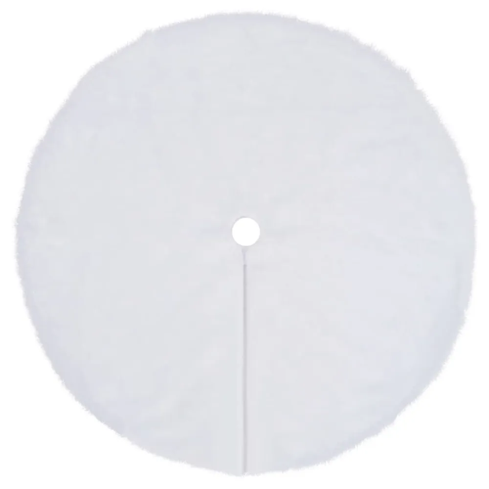 Premium Natalino Saia de árvore de Natal 90 cm pelo sintético branco