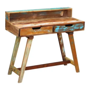 Ergonômico Premium Secretária em madeira reciclada maciç